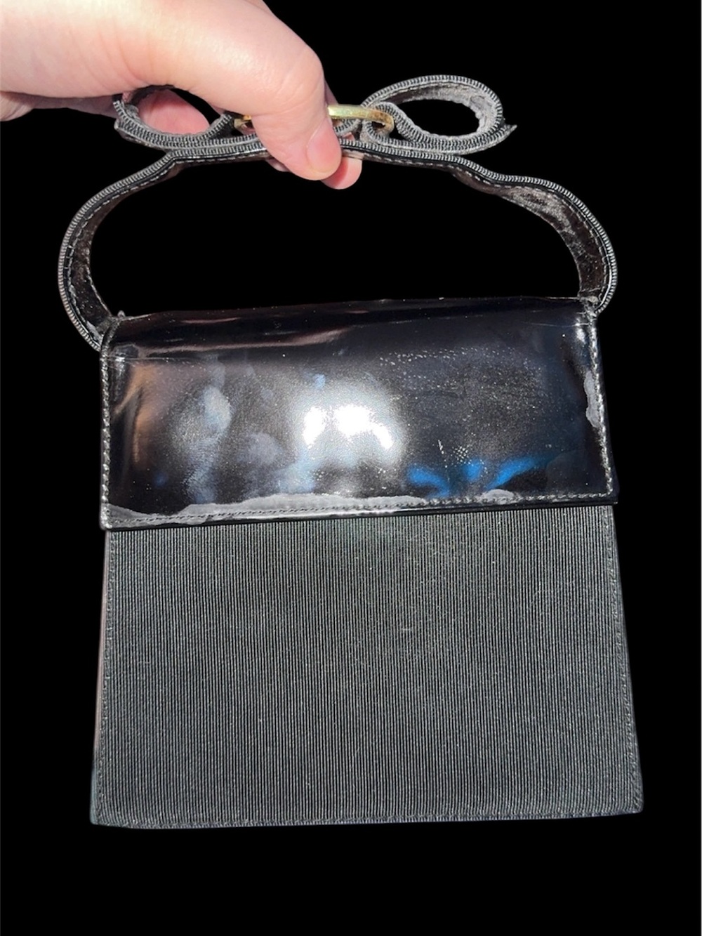 Salvatore Ferragamo Bow Top-Handle Black Bag